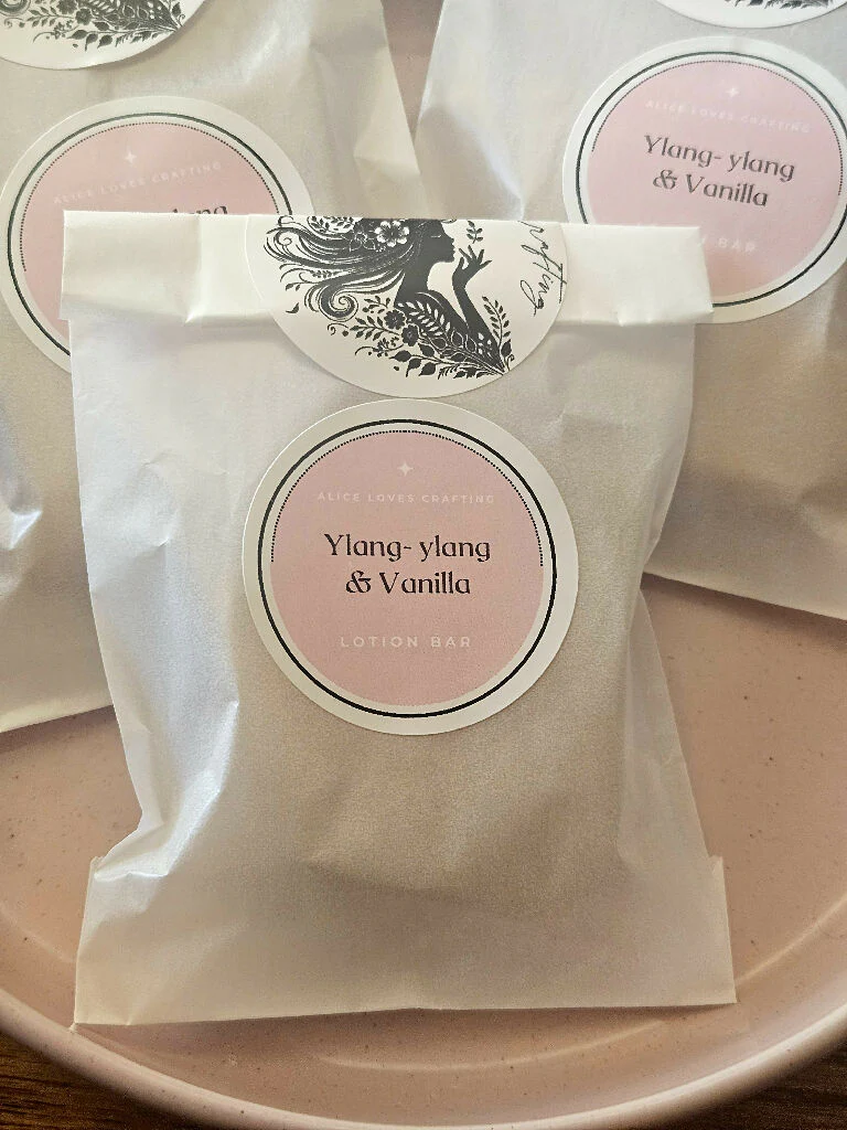 Ylang-Ylang & Vanilla Lotion Bar Heart-shaped Valentine and Mothers day gift - Image 3